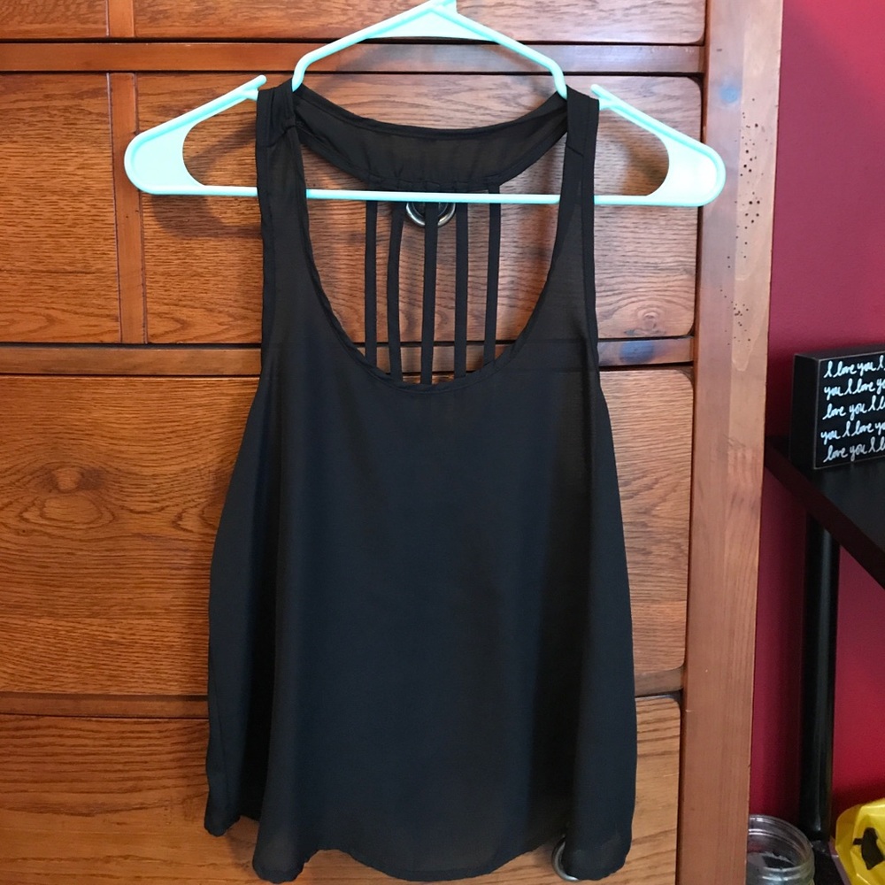 Cute black flowy shirt